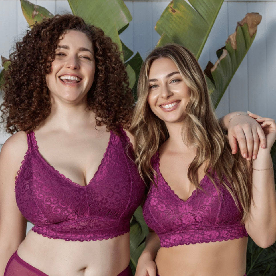 Parfait Adriana Wire Free Lace Bralette  in Black